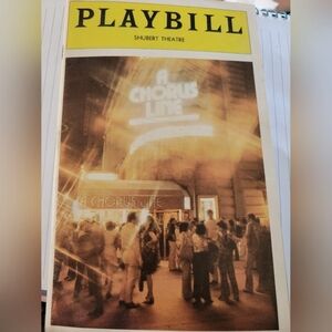 A Chorus Line Playbill from Shubert Theatre